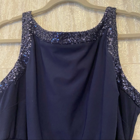 NWT American Living navy elegant knee midi dress plus - Picture 6 of 9